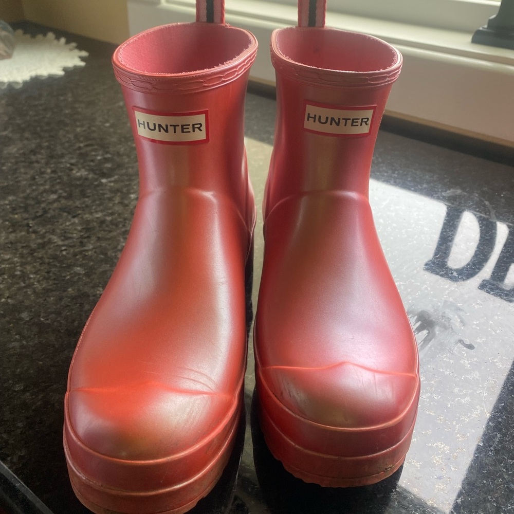 Cute salmon hunter boots
